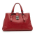 Bottega Veneta B Bottega Veneta Red Nappa Leather Leather Small Nappa Intrecciato Roma Satchel Italy
