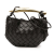 Bottega Veneta AB Bottega Veneta Black Lambskin Leather Leather Baby Lambskin Intrecciato Sardine Italy