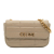 Celine B Celine Brown Light Brown Goatskin Leather Matelasse Monochrome Chain Shoulder Bag Italy