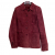 MONSOON Veste droite en daim bordeaux