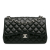Chanel Classic Double Flap Jumbo Lambskin Leather Matelassè Handbag Black