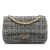 Chanel Classic Double Flap Medium Tweed Shoulder Bag Multicolor
