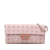 Chanel B Chanel Pink Nylon Fabric New Travel Line East West Flap France