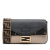 Fendi AB Fendi Brown Beige with Blue Navy Calf Leather Medium skin Flip Baguette Italy
