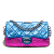 Chanel B Chanel Multi Calf Leather Multicolor Quilted Metallic skin Modern Chain Flap Frame Bag Italy