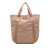 Gucci B Gucci Brown Beige Canvas Fabric GG Web Tote Italy