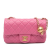 Chanel Pink Lambskin Leather Leather Mini Rectangular Classic Lambskin Pearl Crush Single Flap Italy
