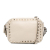Valentino AB Valentino White Ivory Calf Leather Grainy skin Rockstud Camera Bag Italy