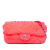 Chanel AB Chanel Pink Hot Pink Cotton Fabric Medium Quilted Terry Cloth Coco Beach Flap Italy