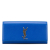 Saint Laurent AB Saint Laurent Blue Calf Leather Grain de Poudre Monogram Cassandre Clutch Italy