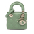 Christian Dior AB Dior Green Mint Lambskin Leather Leather Micro Lambskin Cannage Lady Dior Italy