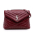 Saint Laurent Loulou Medium Leather Chevron Quilted Envelope Shoulder Bag Red