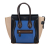 Celine B Celine Blue with Multi Calf Leather Micro Tricolor Luggage Tote Italy
