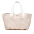 Louis Vuitton B Louis Vuitton Brown Beige with White Canvas Fabric Monogram Cabas Ipanema PM France