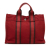 Hermès B Hermès Red Canvas Fabric Fourre Tout PM France
