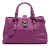 Bottega Veneta B Bottega Veneta Purple Magenta Nappa Leather Leather Small Nappa Intrecciato Roma Satchel Italy