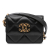 Chanel AB Chanel Black Lambskin Leather Leather Quilted Lambskin 19 Flap Coin Purse With Chain Italy