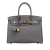 Hermès AB Hermès Gray Calf Leather Togo Birkin Retourne 30 France