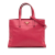Prada B Prada Pink Saffiano Leather Soft Triple Pocket Tote Italy