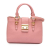 Miu Miu B Miu Miu Pink Goatskin Leather Madras Satchel Turkey