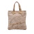 Loewe B LOEWE Brown Beige with Gold Canvas Fabric Anagram Embroidered Tote Spain