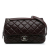 Chanel B Chanel Red Burgundy Calf Leather Jumbo Quilted Aged skin New Portobello Flap Italy