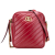 Gucci B Gucci Red Calf Leather GG Marmont Matelasse Double Zip Crossbody Italy