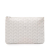 Goyard AB Goyard White Coated Canvas Fabric Goyardine Senat MM France