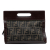 Fendi B Fendi Brown Canvas Fabric Mini Zucca Peekaboo Defender Italy