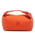 Hermès B Hermès Orange Dark Orange with Red Dark Red Canvas Fabric Small Toile Bride A Brac Case France