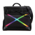Louis Vuitton A Louis Vuitton Black with Multi Taiga Leather Leather Taiga Rainbow Steamer PM France