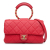 Chanel AB Chanel Red Lambskin Leather Leather Medium Lambskin In The Loop Flap Italy