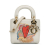 Christian Dior B Dior White Calf Leather DiorAmour Niki De Saint Phalle Mini skin Lady Dior Italy