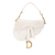 Christian Dior B Dior White Canvas Fabric Mini Oblique Saddle Bag Italy
