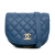 Chanel B Chanel Blue Calf Leather Quilted Grained skin Casual Trip Messenger France