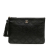 Chanel Black Medium Quilted Lambskin Double Stitch Tassel O Case Clutch Italy