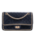 Chanel B Chanel Blue Navy with Gold Suede Leather Reissue 2.55 Quilted Double Flap 225 France