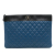 Chanel AB Chanel Blue Sheepskin Leather Leather Large Bicolor Sheepskin Mademoiselle Zip Clutch Italy