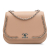 Chanel AB Chanel Brown Nude Calf Leather Small skin Braided Chic Flap France