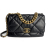 Chanel 19 Large Matelassè Lambskin Leather 2-Ways Flap Handbag Black