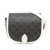 Celine B Celine Brown Dark Brown with White Coated Canvas Fabric Medium Triomphe Folco Crossbody France