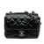 Chanel B Chanel Black Patent Leather Leather Mini Square Classic Patent Single Flap Italy