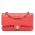 Chanel B Chanel Red Indian Red Lambskin Leather Leather Medium Classic Chevron Lambskin Double Flap France