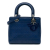 Christian Dior B Dior Blue Calf Leather Medium Ultra Matte skin Cannage Embossed Lady Dior Italy