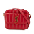 Saint Laurent B Saint Laurent Red Lambskin Leather Leather Toy Lambskin Vicky Crossbody Italy