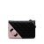 Chanel B Chanel Black Lambskin Leather Leather Bicolor Quilted Lambskin Camellia Wallet on Chain Italy