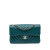 Chanel B Chanel Blue Turquoise Caviar Leather Leather Small Classic Chevron Caviar Double Flap France