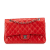 Chanel B Chanel Red Lambskin Leather Leather Medium Classic Lambskin Double Flap France