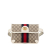 Gucci AB Gucci Brown Beige with White Coated Canvas Fabric GG Supreme Ophidia Belt Bag Italy