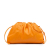 Bottega Veneta AB Bottega Veneta Orange Lambskin Leather Leather Lambskin The Mini Pouch Crossbody Italy